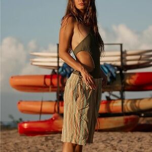 Free People Multicolor Striped Women's Shorts